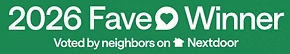 2026 Nextdoor Fave Winner badge